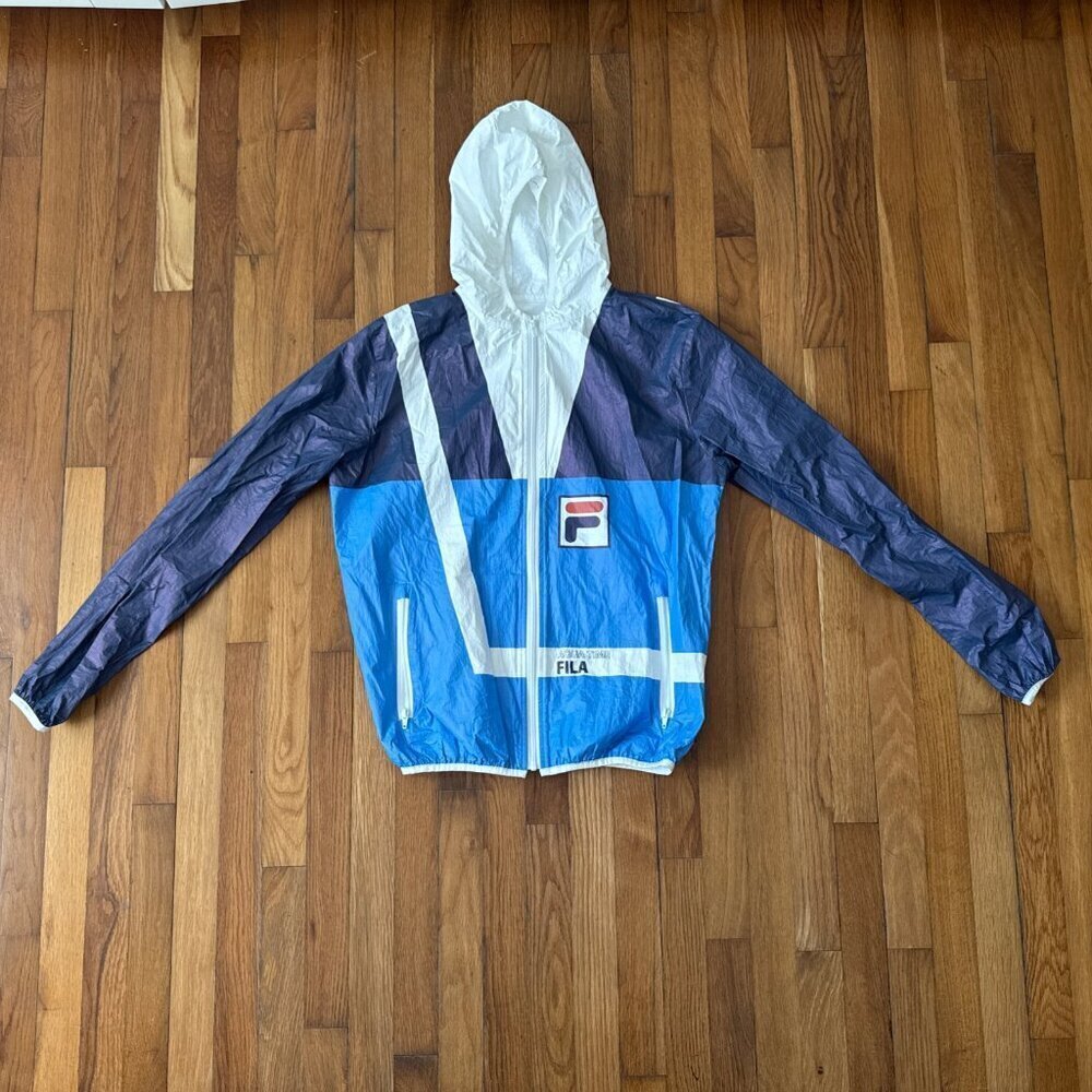 Fila X Acqua di Parma Limited Edition Tyvek Windbreaker Jacket Italy Aqua Time